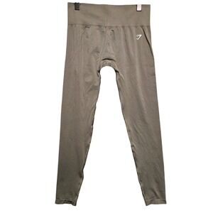 Gymshark Vital Seamless Leggings Women Large Gray High Rise Yoga Pants